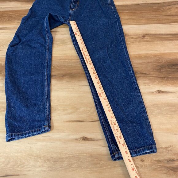 Zara Jeans Womens 8 High Waist Tapered Blue Medium Wash Denim 27" - Picture 4 of 9